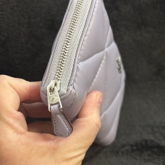 Coach Quilted Leather Lilac Wallet EUC - Picture 7 of 7